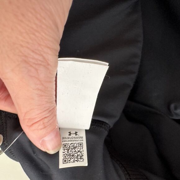 NWT Under Armour Black Meridian 4-Way Stretch Fitted Crop Tank Top Sports Bra S - Picture 10 of 15